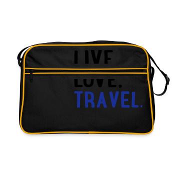 Voyage - Sac Retro - noir/or - Devant