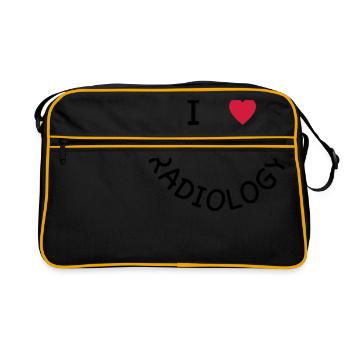 J'adore la radiologie - Sac Retro - noir/or - Devant