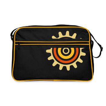 cogwheel - Sac Retro - noir/or - Devant
