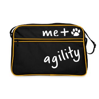 Agility me + - Retro Tasche - Schwarz/Gold - Vorne