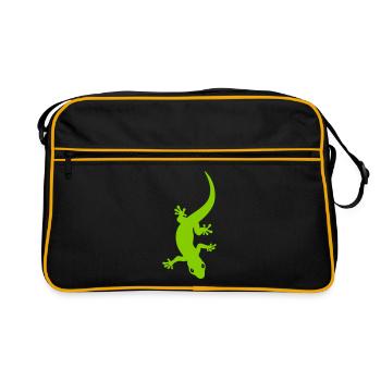 Gecko - Retro Bag - black/gold - Front