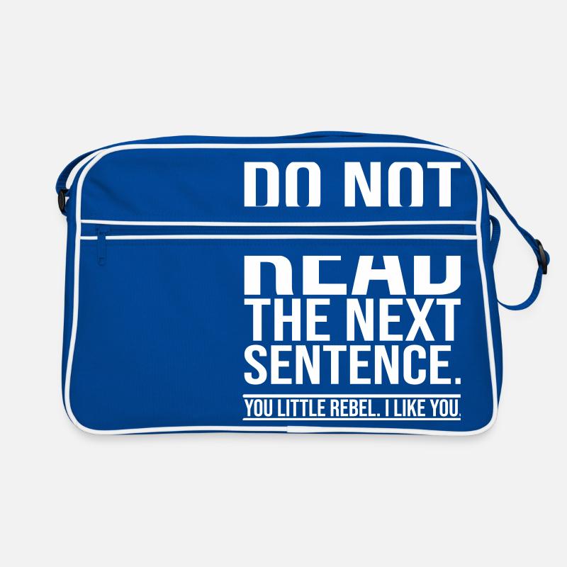 Lustiger Spruch Retro Tasche