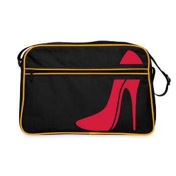Stiletto sexy / talon haut - deux - Sac Retro - noir/or - Devant