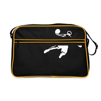 basketball - Retro Bag - black/gold - Front