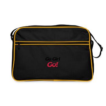 go girl go - Sac Retro - noir/or - Devant