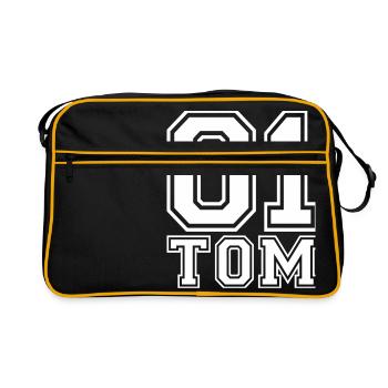 Tom - Nom - Sac Retro - noir/or - Devant