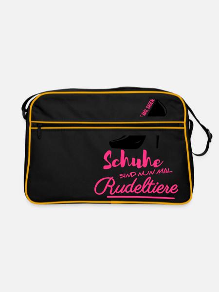Schuhe Rudeltiere shoppen Schuhtick High heels - Retro Tasche - Schwarz/Gold - Vorne