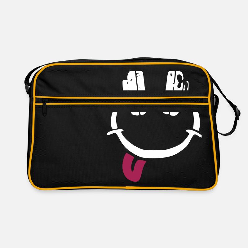 Casque d'écoute - smiley - langue Sac Retro