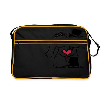 Brautpaar (c) - Sac Retro - noir/or - Devant