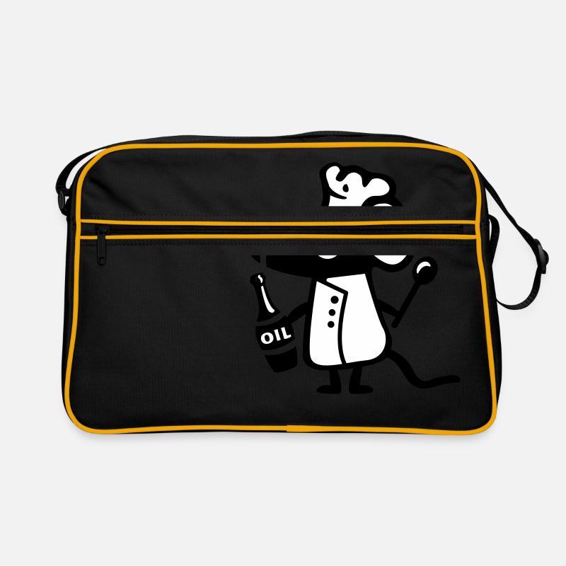 Maus Koch - Ratte - Retro Tasche - Schwarz/Gold