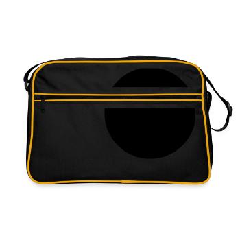 Mathematics-symbol - black circle - hole - Retro Bag - black/gold - Front