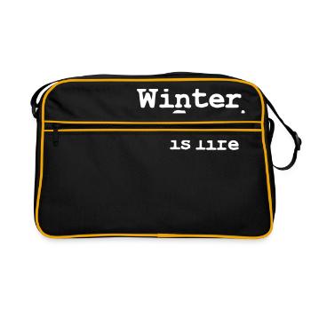 winter sport is life - Sac Retro - noir/or - Devant