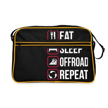 Mangez Sleep Offroad Répétez - Sac Retro - noir/or - Devant