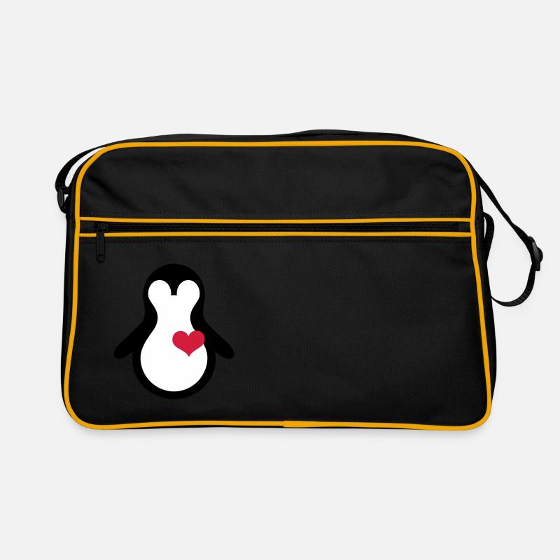 herz_penguin Retro Tasche