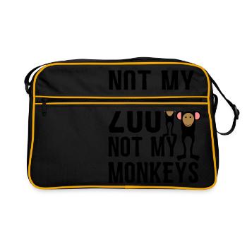 not my Zoo not my Monkeys 1 - Retro Bag - black/gold - Front