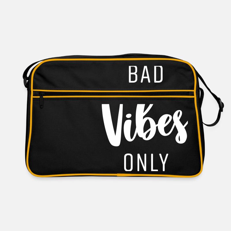 BAD VIBES ONLY Retro Tasche