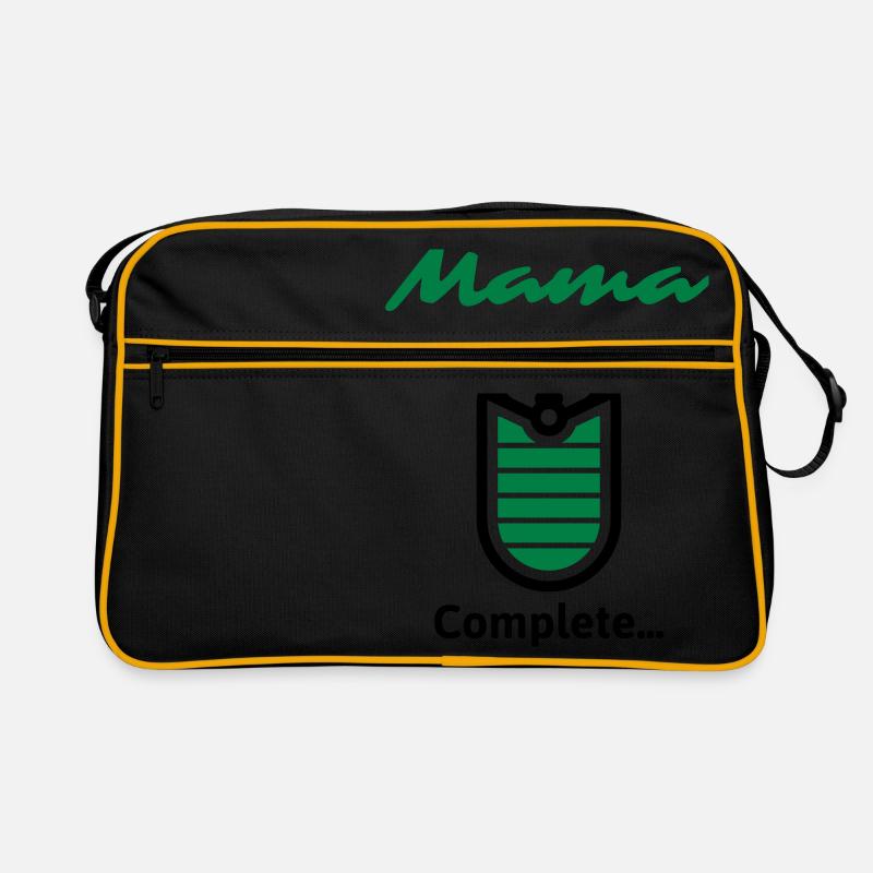 Mama Complete... - Retro Tasche - Schwarz/Gold
