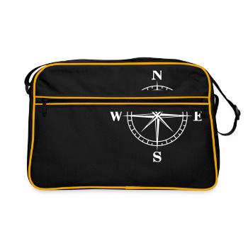 Compass, Orientation - Sac Retro - noir/or - Devant