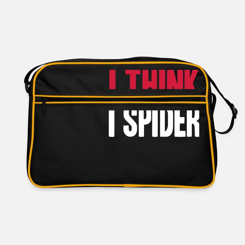ICH GLAUB ICH SPINNE (DENGLISCH) Retro Tasche