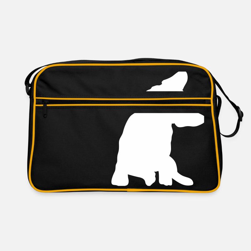 Frenchie - Retro Tasche - Schwarz/Gold