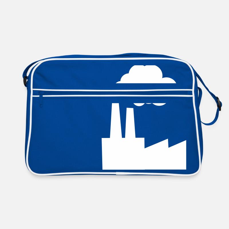 Rauchende Fabrik Retro Tasche
