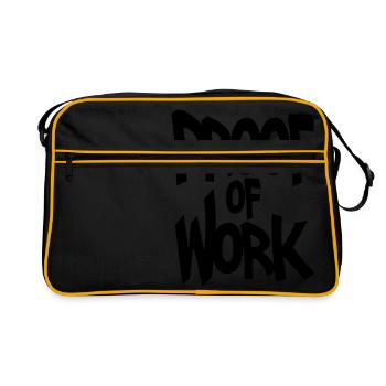 Proof of work - Retro Tasche - Schwarz/Gold - Vorne