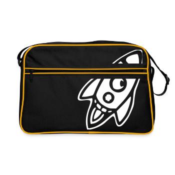 rocket - Retro Bag - black/gold - Front