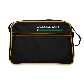 BRAIN IS LOADING - Sac Retro - noir/or - Devant
