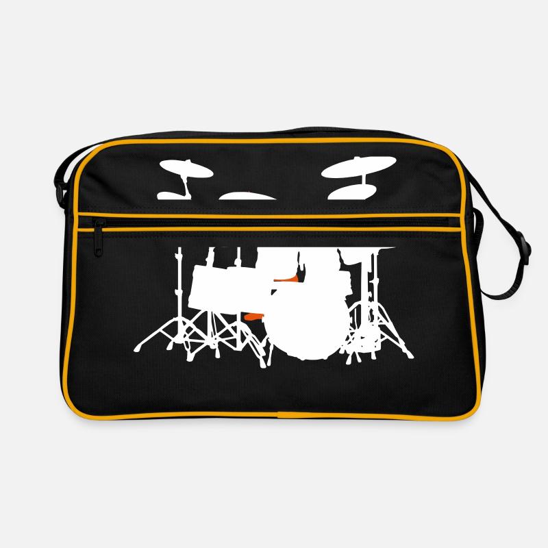 Drumset - Retro Tasche - Schwarz/Gold