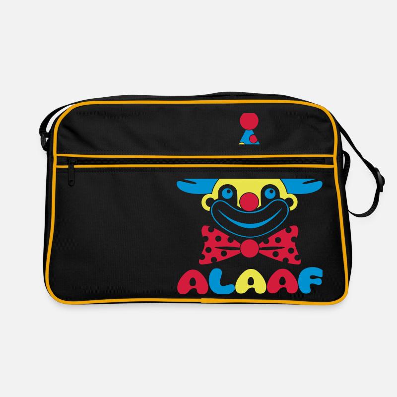 Carnival Clown Carnival Alaaf 1, 2 ou 3 couleurs Sac Retro