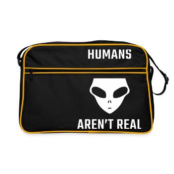 Homme alien Real - Human Alien Real - Sac Retro - noir/or - Devant