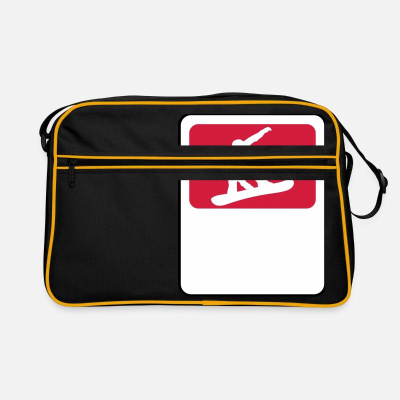 frame shield name text drive snowboard jump sp Retro Bag