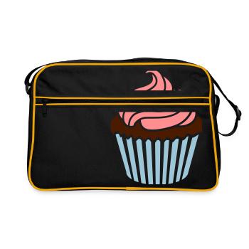 Cupcake - Sac Retro - noir/or - Devant