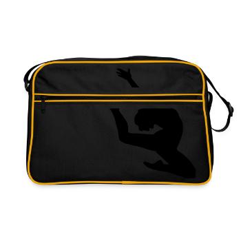 dancer jumping - Retro Bag - black/gold - Front