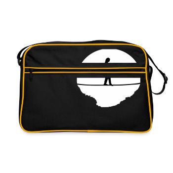 Slacklining Woman - Retro Bag - black/gold - Front