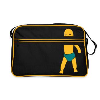 baby gun - Sac Retro - noir/or - Devant