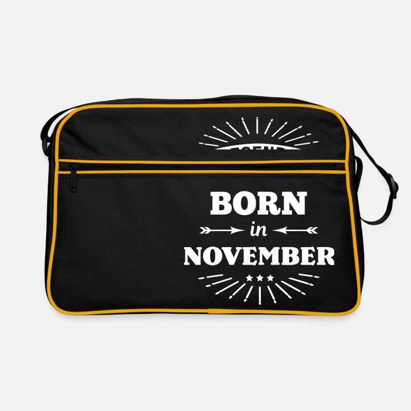 legends are born in november Geburtstag Spruch Retro Tasche