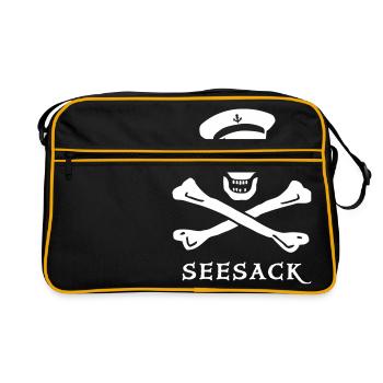 ~ ~ Sac de sport - Sac Retro - noir/or - Devant