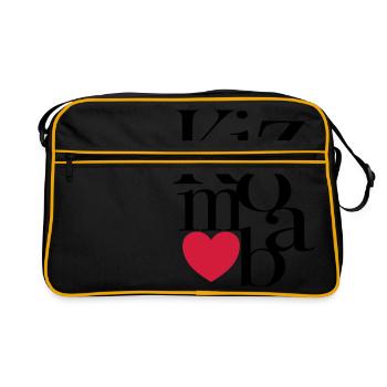 Kizomba Art - Kizomba Dance Shirt - Sac Retro - noir/or - Devant