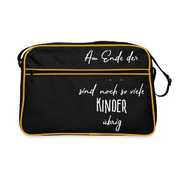 Au bout des nerfs ..... - Sac Retro - noir/or - Devant