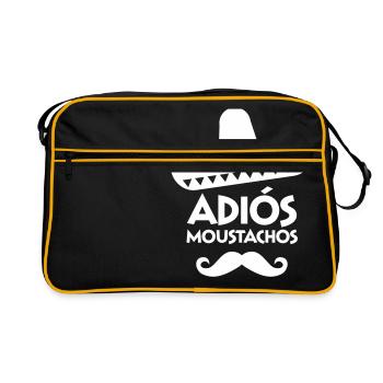 Adiós Moustachos - Sac Retro - noir/or - Devant