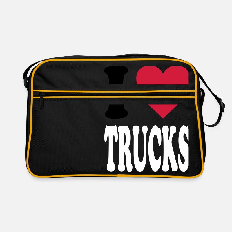 J'adore TRUCKS (couleurs au choix!) Sac Retro