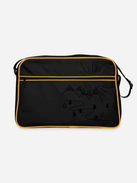 Cycling - Retro Bag - black/gold - Front