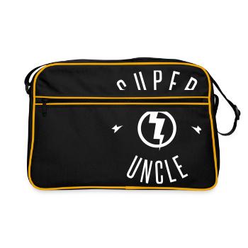 SUPER UNCLE - Sac Retro - noir/or - Devant