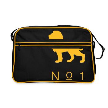 Successfully reach his goal t-shirt lion - Retro Bag - black/gold - Front
