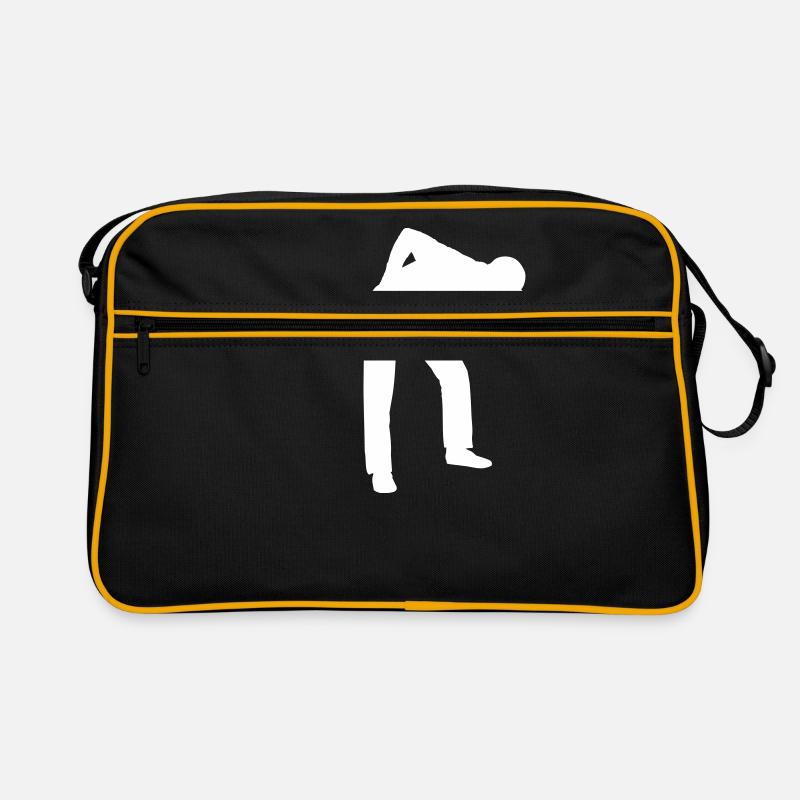 SNOOKER - PLAYER Icon - Retro Tasche - Schwarz/Gold