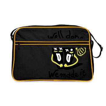Bravo Nous l'avons fait - Sac Retro - noir/or - Devant