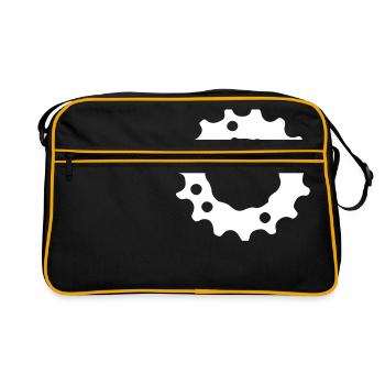 Mountain bike gear sprocket gears 1c. - Retro Bag - black/gold - Front