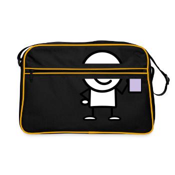 drink - Retro Tasche - Schwarz/Gold - Vorne