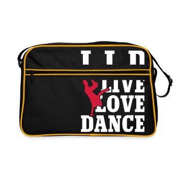 Live Love Dance - Retro Bag - black/gold - Front